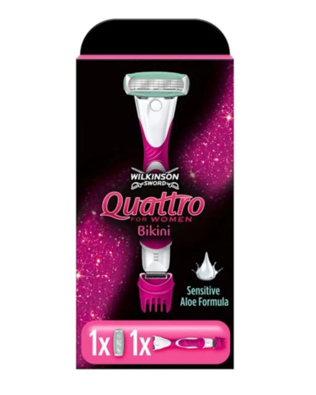 Wilkinson Sword Quattro for Women Bikini Razor and Trimmer